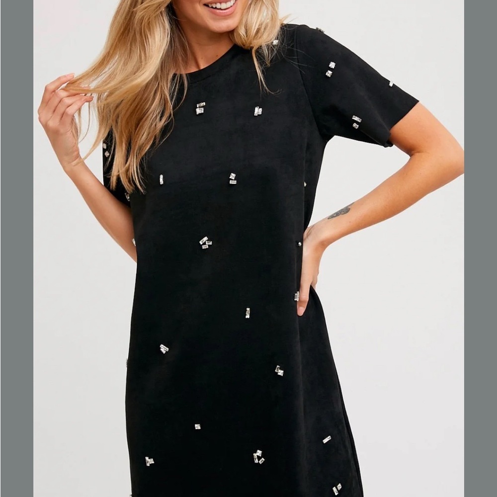 Zara Black Embellished Dress